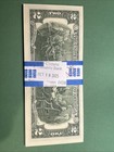  100 Stack Of  2 Notes Uncirculated Sequential Serial Numbered Mint Error 2017a