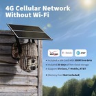 Gmox 4g Lte Cellular Solar Surveillance Security Camera 2k Uhd Live View 4 2pack