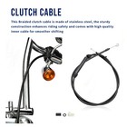 Dyna Extended Clutch Cable Brake Line For 96-06 Low Rider No Abs 14  Handlebar