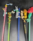Disney Little Mermaid Aladin Lion King Jungle Book Applause Pencils Vintage  q