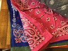Mixed Lot 75 Bandannas Wraps Scarves Colorful Floral Prints