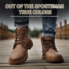 Men Construction Shoes New Steel Toe Shoe Wear Resistant Roofing Shoes Safety