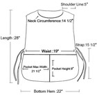 Toptie Cobbler Vest Kitchen Chef Apron Art Painting Grooming Smock  With Pockets