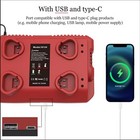 4-port Battery Charger For Milwaukee M12 48-59-1201 12v Battery With Usb
