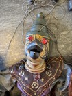 Antique Burmese Marionette Puppet 25  Hand Carved Wood Yoke Th   Figure Set Nice