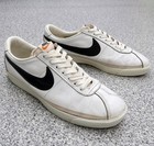 Nike Bruin Leather White X Black Us10 5 Made In Japan 1977 Vintage Used Sneakers