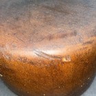 Vintage Wooden Hat Block     Crown Mold     Millinery Form Size 7