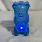 Gummygoods Squeezable Gummy Bear Night Light For Kids Room  Squishy Lamp - Blue