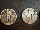 Lot Of 14 Ea Standing Liberty Quarters  mixed Dates And Grades 