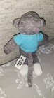10  Dan Dee Grey Sock Monkey With Blue Shirt Red Apple Plush Stuffed Animal 2019