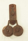Vtg Antique Myers Barn Door Track Rollers Hanger Farm Cast Iron