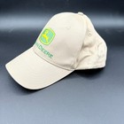 John Deere Khaki 100  Cotton Twill Structured Adjustable Baseball Cap Hat Mens