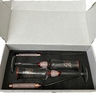 4 Pcs Wedding Cake Knife And Champagne Flutes Server Set For Bride   Groom 