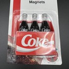 Vintage 1995 Coca-cola Coke Bottles 3 Bottle Pack Magnet Nos  51445 New