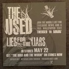 The Used Lies For Liars Promo Sticker 2007 Emo Punk