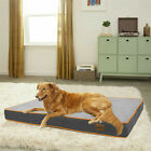 Premium Orthopedic Memory Foam Dog Bed Waterproof Pet Dog Crate Jumbo Mattress