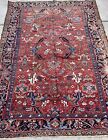 7 3 Ft  X 10 6 Ft  Fine Antique Old Decorative Handmade Heriz Serapi Carpet Rug