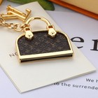 Mini Handbag Bag Charm Gold Chain Printed Purse Pendant Keychain Gift