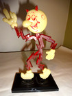 Vintage 1960 s Reddy Kilowatt Red Business Card Figure Black Stand  Era Glows