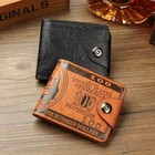 100 Dollar Pattern Men s Bifold Wallet Leather Slim Purse Credit Card Holder Us