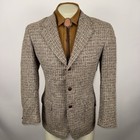 Vtg 50s 60s H Bar C Jacket Suit Blazer Sport Coat Western Rockabilly Wool Men 38