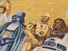 Vintage Star Wars Twin Flat Sheet 1977 Original Movie Fabric Sears 100x70