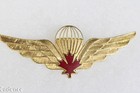 Post Ww2 Canada Canadian Paratrooper Jump Wings  Red Maple Leaf  Clutch F537
