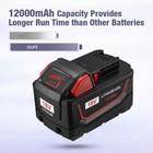 Pack For Milwaukee 48-11-1812 M18 Lithium High Output Hd12 0 48-11-1860 Battery 