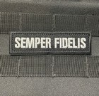 Semper Fi Fidelis Marine Grunt Name Tag Tactical Combat Hook Loop Patch