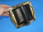 Vtg Amerock Carriage House Brass Toilet Paper Holder   Spindle Recessed 9049-2