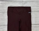 Kerrits Womens Medium Burgundy Ribbed Knee Patch Pull On Stretch Riding Breeches