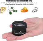 30x Optics Loupes Magnifier Portable Jewelers Eye Loupe Magnifier Premium Jewelr