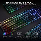 Gaming Keyboard And Mouse 104 Keys For Mac Pc Ps5 Ps4 Xbox One Black Combo