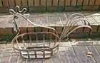  Distressed Metal Vintage Rooster Planter Basket Rustic Farmhouse Decor 23x8x17 