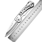 Mini Edc Pocket Survival Folding Knife Carabiner Outdoor Camping Folding Knife