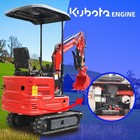 Free Shipping Hydraulic Thumb 1 4ton Mini Excavator Diesel Kubota 11 5hp Garden