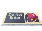 2 Vintage Taco Bell Restaurant Sign Fast Food 36  X 16  Man Cave      Do Not Enter