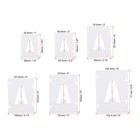 4 Inch Letter Number Stencils Alphabet Templates Set 4 1  Width  White 42pcs