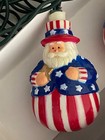 Uncle Sam String Lights Patriotic Santa Christmas 4th Of July Novelty