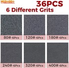 36pcs Sanding Sponge  80 120 180 240 320 400 Grit  For Wood Metal Drywall