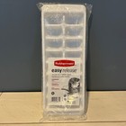 Rubbermaid Ice Cube Trays  W  Easy Release  Plastic  White  16 Cubes New