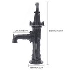 Cast Iron Water Well Hand Pump 26  Black Rustic Garden Farmhouse Antique