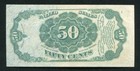 Fr  1381 50 Fifty Cents Fifth Issue Fractional Currency Note About Uncirculated