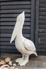     Resin Pelican With Distressed White Finish