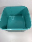 Vtg Replacement Eagle Craftstor 8  Square Sewing Case Organizer Bottom Teal Part