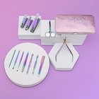  Manicure Set Nail Clippers Pedicure Kit - 12pcs Stainless Steel Nail Kit  Pink