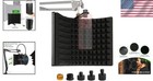 Foldable Microphone Isolation Shield - Sound Absorbing Foam For Studios