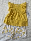 Carter   s Just One You Baby Girls 18m 2 Piece Set Yellow Shirt Pineapple Shorts