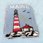Vintage State Of Maine Lighthouse Embroidered Uniform Jacket Patch 3 X 2 5   
