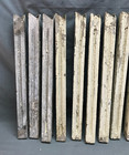 Antique Vtg Lot 17 Fluted Shabby White 1x18 Exterior Wood Spindles Old 693-25b